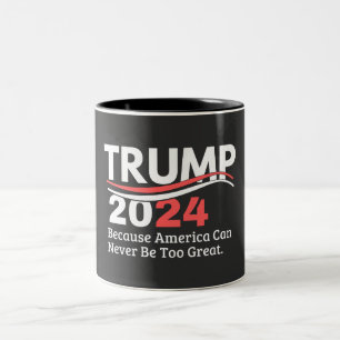 trump 2024 bumper Two-Tone coffee mug