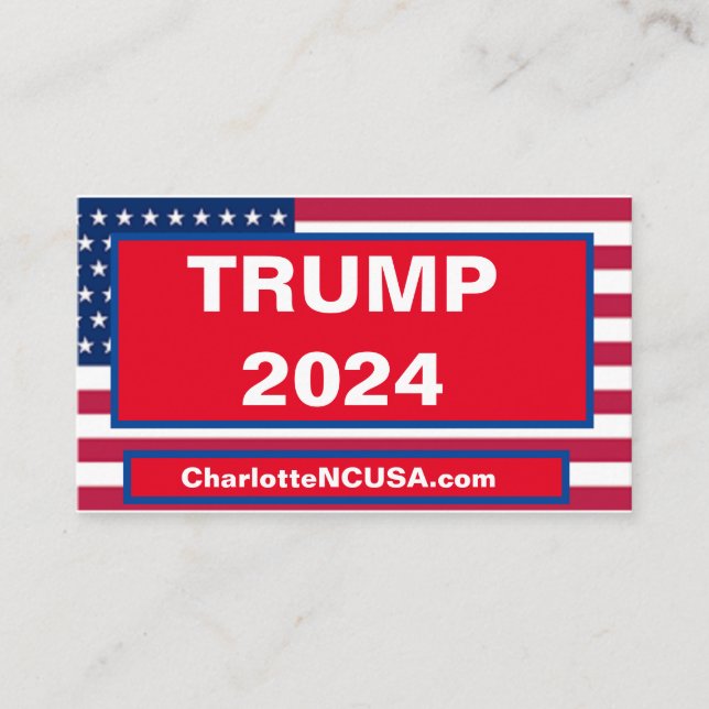 TRUMP 2024 BUSINESS CARD (Front)
