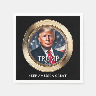 Trump 2024 Campaign Rally Novelty Napkin