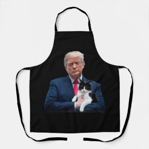 Trump 2024 Cat MAGA Funny Trump Cat Apron