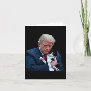Trump 2024 Cat Mega Funny Trump Cat Card