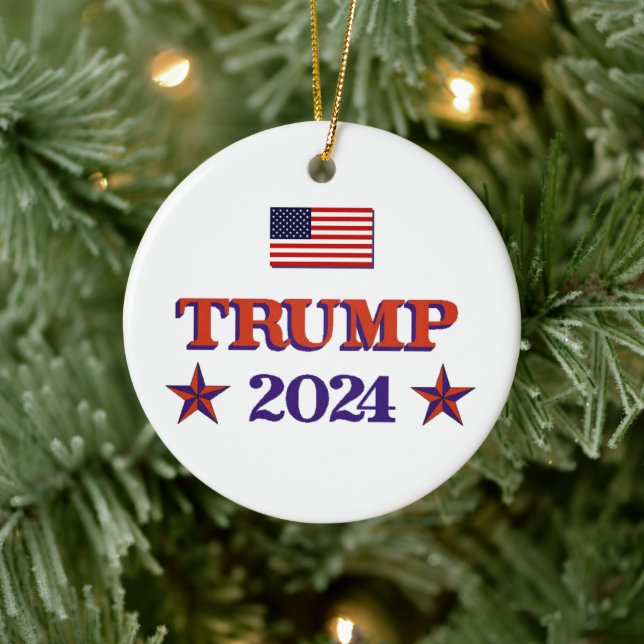 Trump 2024 ceramic ornament (Tree)