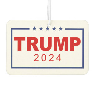 Trump 2024 Classic Rectangle Logo Car Air Freshener