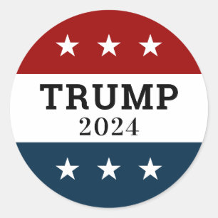 Trump 2024  classic round sticker
