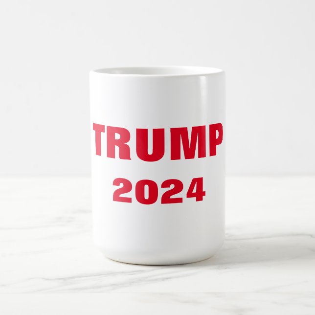 Trump 2024 Colourful Red White Gift Party Favour Coffee Mug (Center)