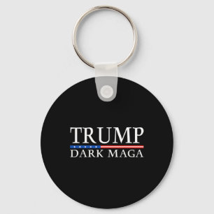 Trump 2024 Dark Mega President Donald Trump Key Ring