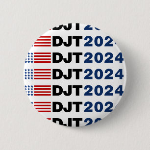 Trump 2024 DJT 6 Cm Round Badge