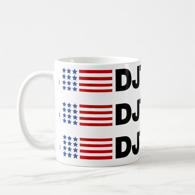 Trump 2024 DJT Coffee Mug (Left)