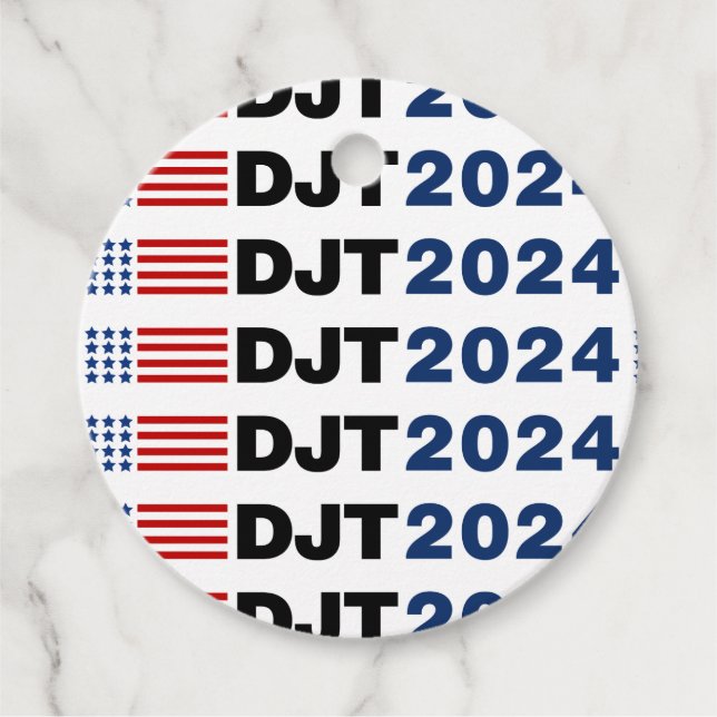 Trump 2024 DJT Favour Tags (Front)
