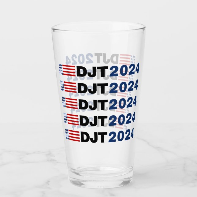 Trump 2024 DJT Glass (Front)