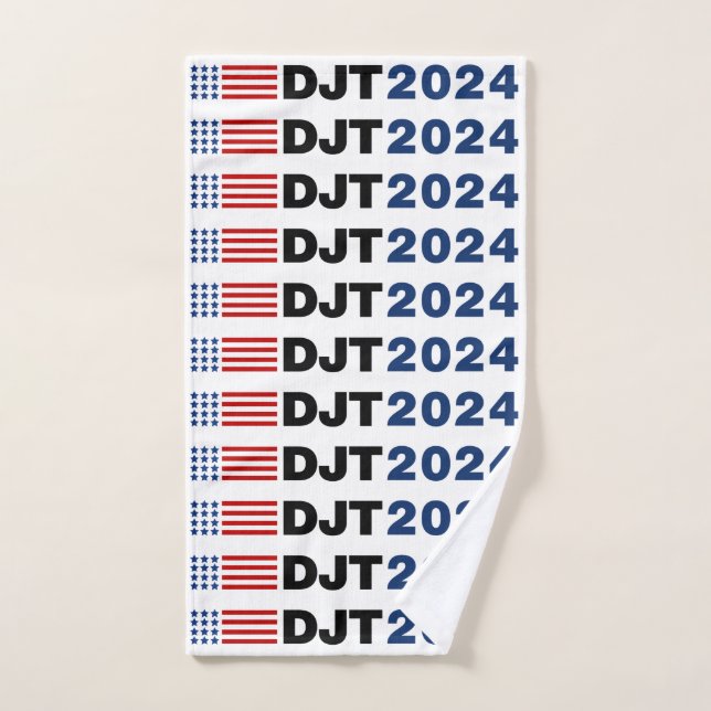 Trump 2024 DJT Hand Towel (Hand Towel)