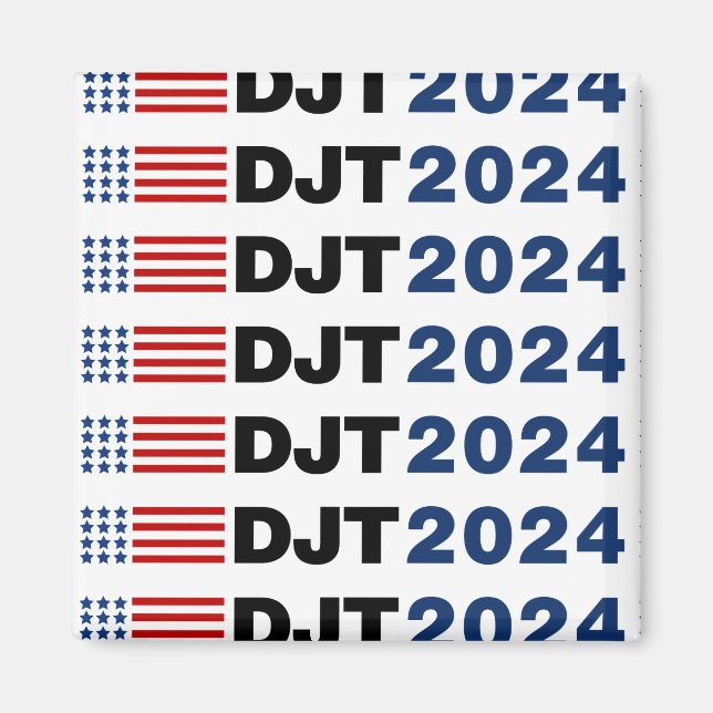 Trump 2024 DJT Magnet (Front)