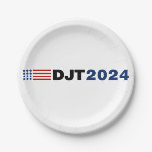 Trump 2024 DJT Paper Plate
