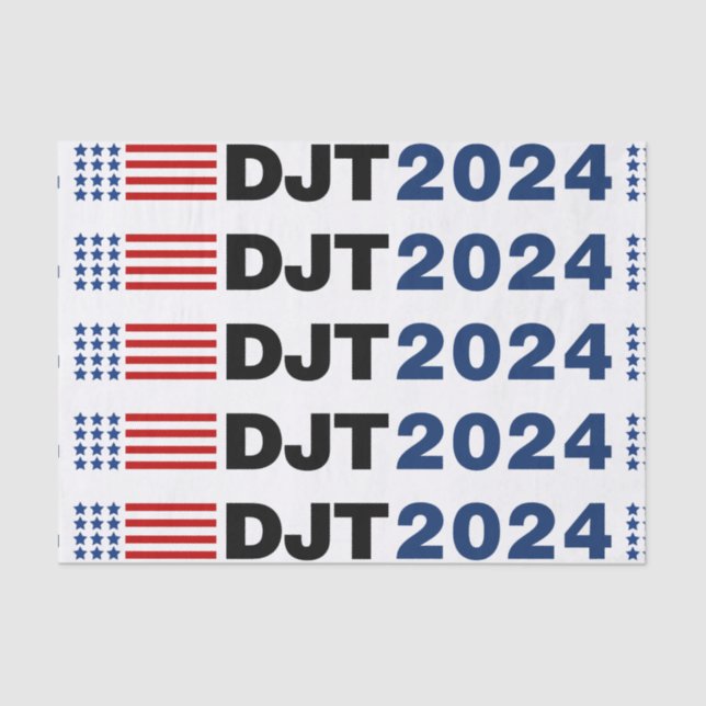 Trump 2024 DJT Tissue Paper (Front)