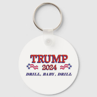 Trump 2024 Drill Baby Drill Keychain