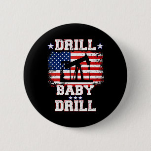 Trump 2024 Drill By5 6 Cm Round Badge
