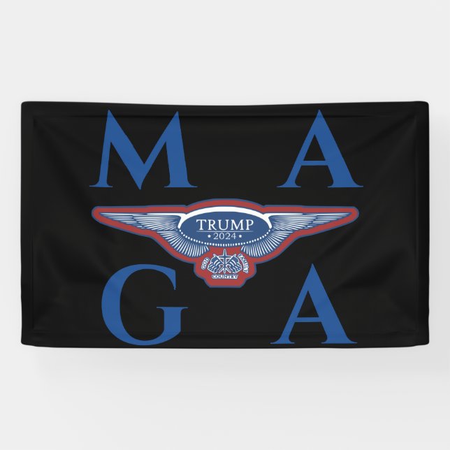 TRUMP 2024 EAGLE WINGS BANNER (Horizontal)