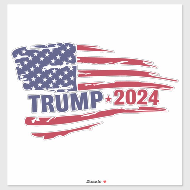 Trump 2024 Election American Flag (Sheet)