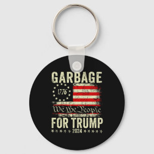 Trump 2024 Election Garbage Vote For Trump Preside Key Ring