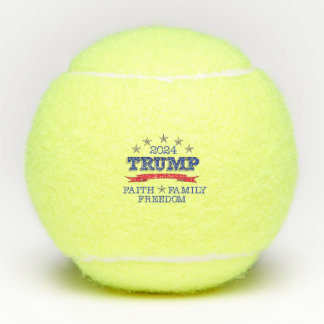 Trump 2024 Faith, Family, Freedom Tennis Balls