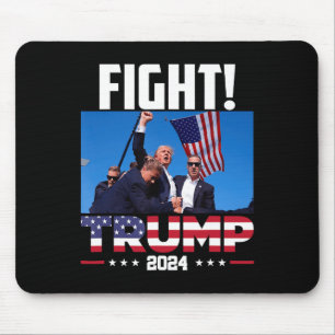 Trump 2024 Fight Fist Rally Trump Rally 2024 Ameri Mouse Pad