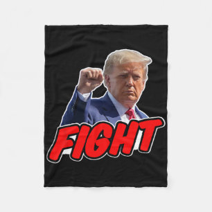 Trump 2024 Fight For Rights To Vote Republican Fleece Blanket