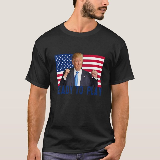 Trump 2024 Flag 45 47 Election Save America Again  T-Shirt (Front)