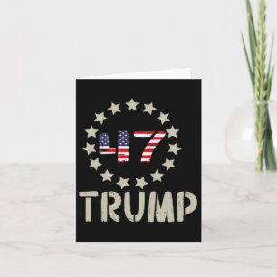 Trump 2024 Flag (on Byck) Take America Ck Trump Fl Card