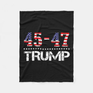 Trump 2024 Flag (on Byck) Take America Ck Trump Fl Fleece Blanket
