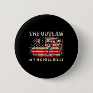 Trump 2024 Flag Outlaw Hillbilly J.d.vance 2024 6 Cm Round Badge