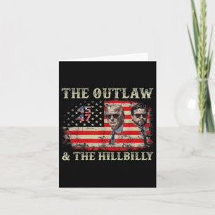 Trump 2024 Flag Outlaw Hillbilly J.d.vance 2024 Do Card