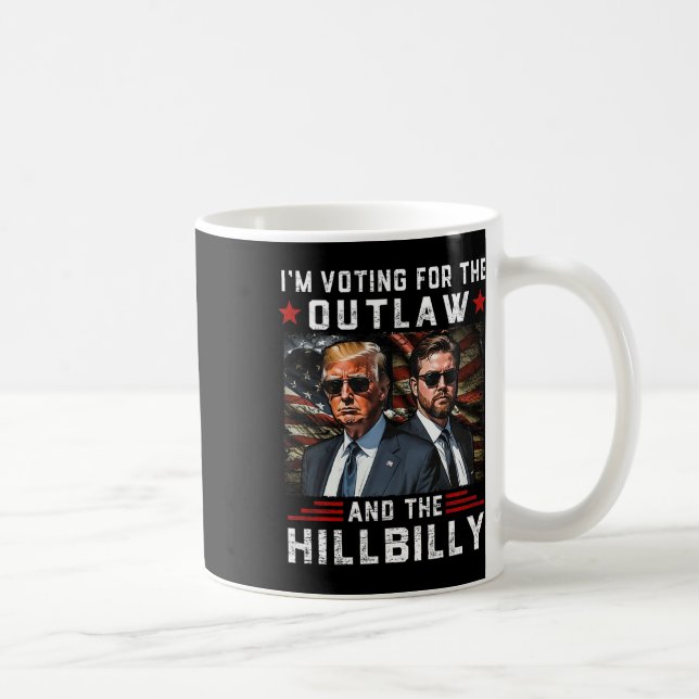 Trump 2024 Flag Outlaw Hillbilly J.d.vance 2024 Do Coffee Mug (Right)