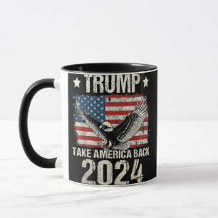 Trump 2024 flag take America back men women Trump  Mug