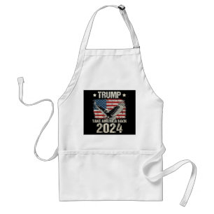 Trump 2024 flag take America back men women Trump Standard Apron