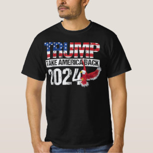 Trump 2024 flag take America back men women Trump T-Shirt