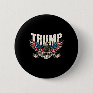 Trump 2024 Flag Take America Byck Men Women Donald 6 Cm Round Badge