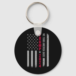Trump 2024 Flag Victory J.d.vance President 47 Tru Key Ring