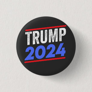 Trump 2024 For President Donald Jr. Maga Election 3 Cm Round Badge
