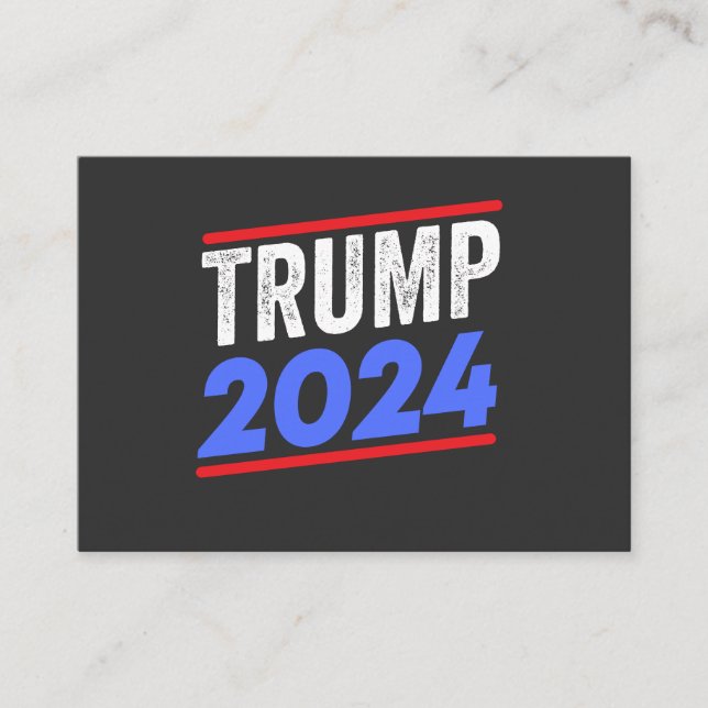 Trump 2024 For President Donald Jr. Maga Election Business Card (Front)