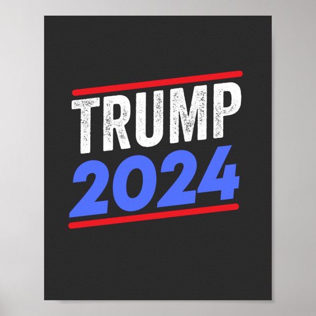 Trump 2024 For President Donald Jr. Maga Election Poster (Front)