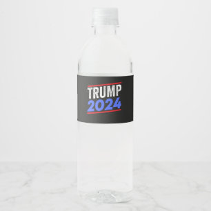 Trump 2024 For President Donald Jr. Maga Election Water Bottle Label