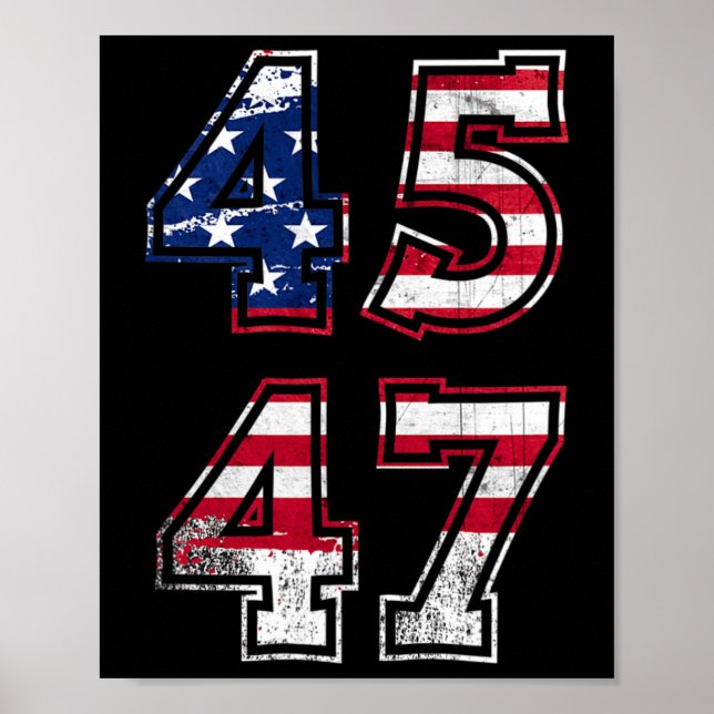 Trump 2024 For President  Poster (Front)