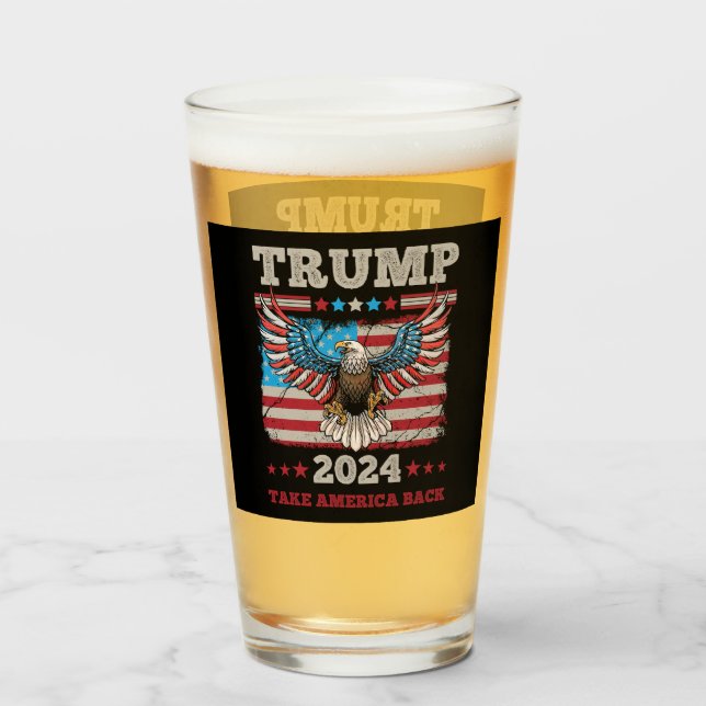 Trump 2024 glass (Front Filled)
