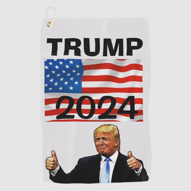 TRUMP 2024 GOLF TOWEL PATRIOTIC (Front)