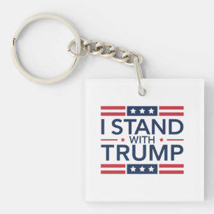Trump 2024 I Stand With Trump Support President Key Ring