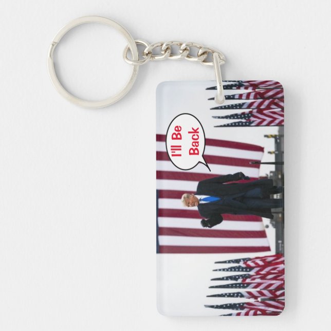 Trump 2024 I'll Be Back Key Ring (Front)