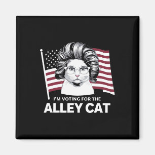 Trump 2024 I'm Voting For The Alley Cat Republican Magnet