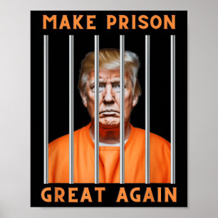 Trump 2024 In Prison Poster
