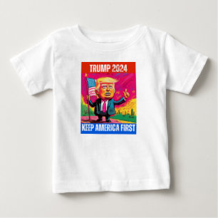 TRUMP 2024 KEEP AMERICA FIRST BABY T-Shirt