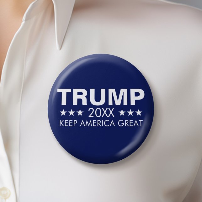 Trump 2024 Keep America Great 6 Cm Round Badge (Trump 2024 Button)
